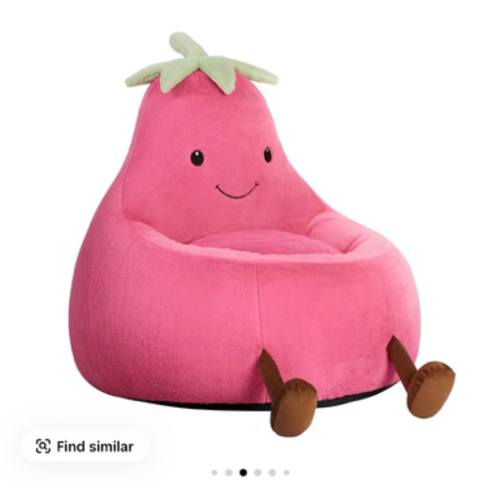 High Rebound Memory Foam Bean Bag Chair - 24-31 Inch Modern Outdoor Sofa, Lazy Floor Lounge, Beige Purple Eggplant Padded Living Room Furniture for Kids - TikTok Shop