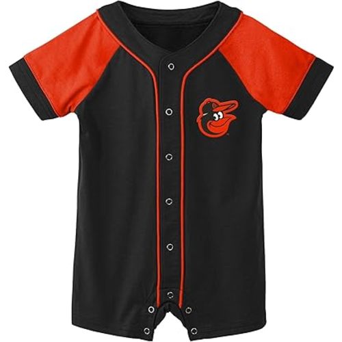 Outerstuff MLB Unisex-Baby Newborn & Infants 0-24 Months Little Slugger Creeper Bodysuit Romper