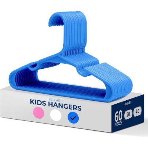 SereneLife Non-Slip Plastic Kids Hangers