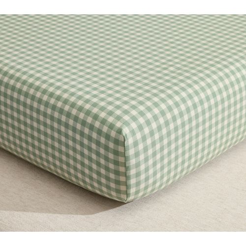 Chris Loves Julia Gingham Organic Cotton Crib Fitted Sheet