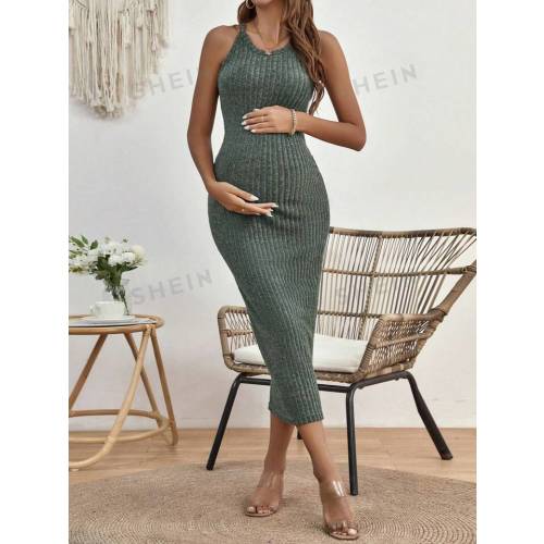 SHEIN Maternity Ribbed Knit Dress