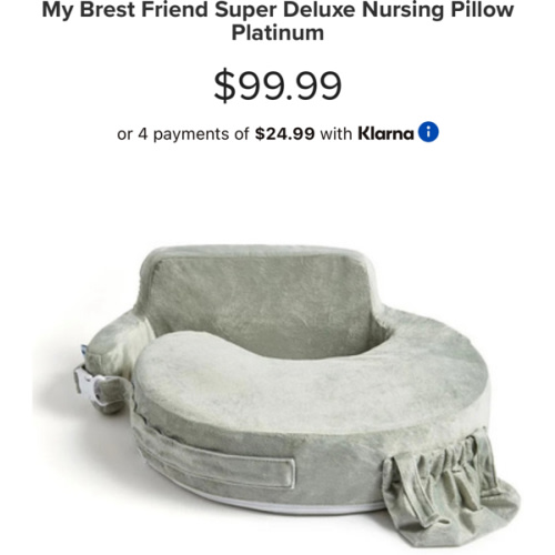 Buy My Brest Friend Super Deluxe Nursing Pillow Platinum at Well.ca | Free Shipping $35+ in Canada