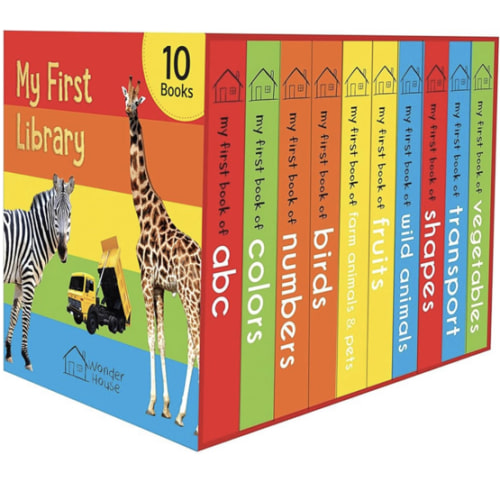 My First Library: Boxset of 10 Board Books for Kids