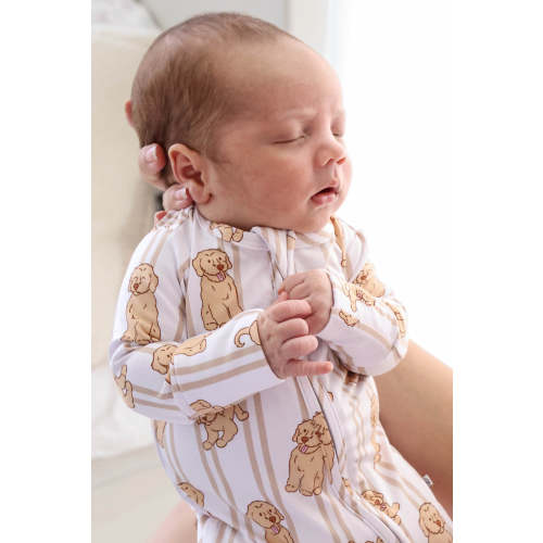 Zipper Footie in Ruff Life | Caden Lane