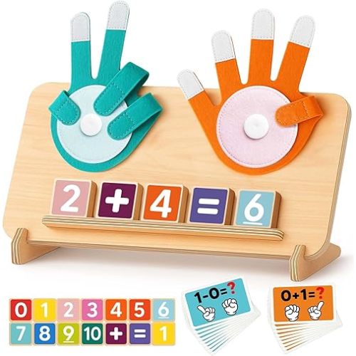 Number Blocks Toys for Kids, Montessori Educational Toys for 3 4 5 Year Old Boys Girls Birthday Gifts, Toddler Preschool Learning Activities, Math Manipulatives Learning Counting Toy for 3-5