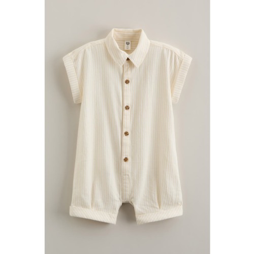 Stripe Cotton Romper