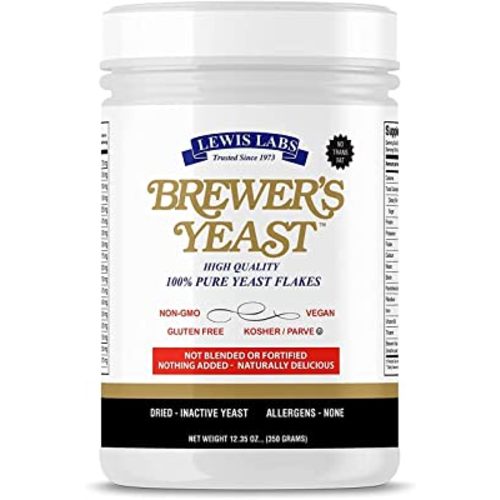 Brewers Yeast Flakes for Lactation Cookies, Breastfeeding Supplement to Boost Mother's Milk (1 Pack) - Non Fortified, Unsweetened - Kosher, Gluten Free, Non GMO, Vegan, Plant Based Protein Powder