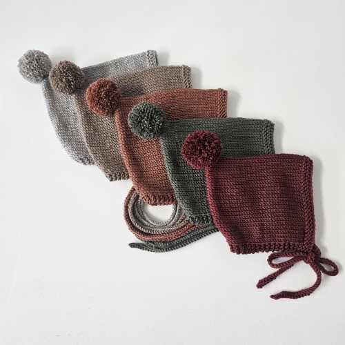 Hand Knit Baby Pixie Hat | Merino Wool Pixie Bonnet