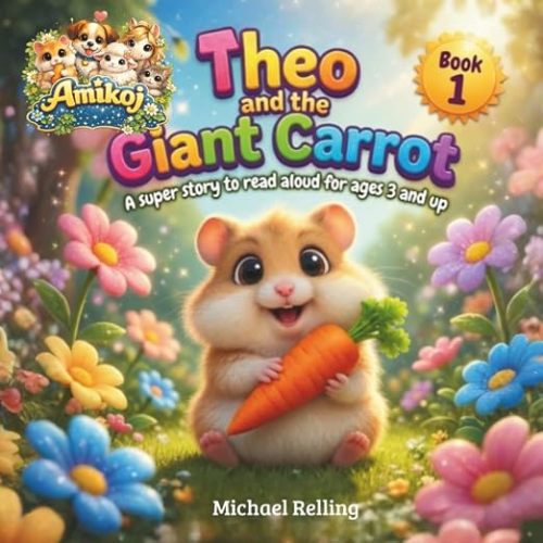 Theo and the Giant Carrot: The end of a story about a hardworking little hamster, a giant carrot… and a wonderful friendship. (Amikoj’s Little Friends)