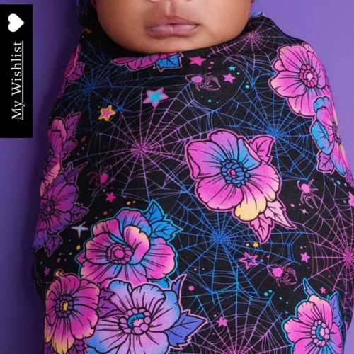 Halloween | Violet Webs | Bamboo Swaddle Blanket – Witching Hour Baby