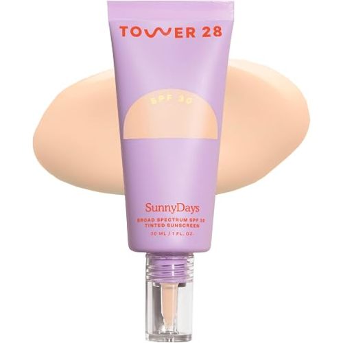 Tower 28 SunnyDays SPF 30 Tinted Sunscreen Foundation, Shade 13 (1 oz)
