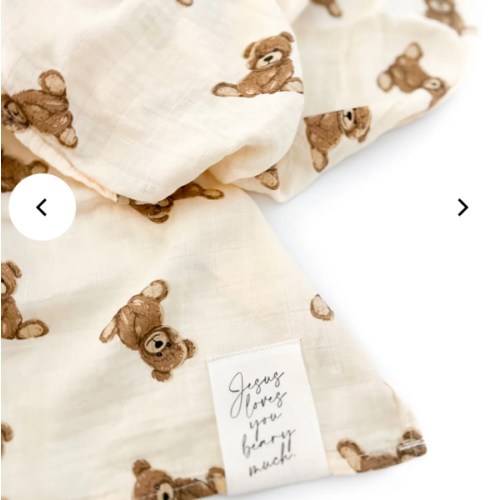 Jesus Loves You Beary Much Swaddle Blanket – OUR HOUSE ABOVE