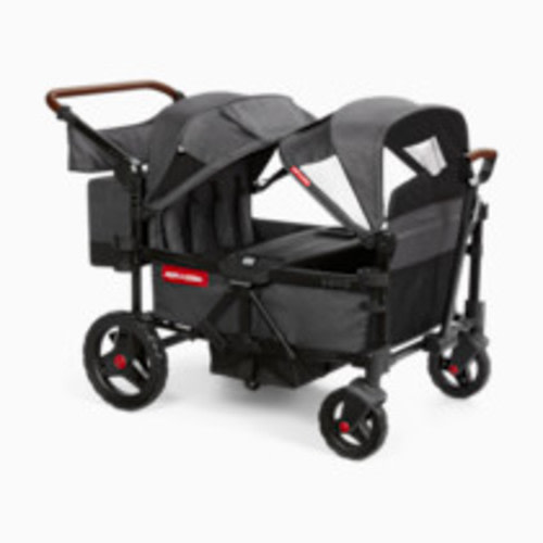 Radio Flyer Voya Quad Stroller Wagon - Dark Grey