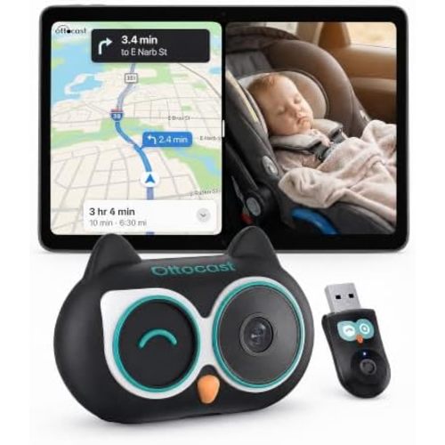 OTTOCAST Cabin Care Baby Car Camera 2026 (for Wired CarPlay Only)
