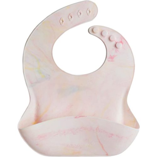 Loulou Lollipop Soft, Waterproof Silicone Feeding Bib - Rainbow Tie Dye