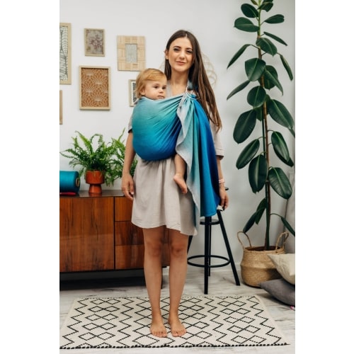 Ring Sling, Airglow, Gathered shoulder | Mama & Roo's