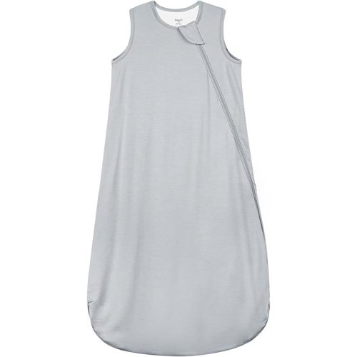 Supersoft Rayon Made from Bamboo Sleep Sack 3-6 Months Newborn Sleep Sack 0-3 Months 0.5 Tog Lightweight Baby Wearable Blanket with 2-Way Zipper Summer Unisex Sleeping Bag for Babies - Gray