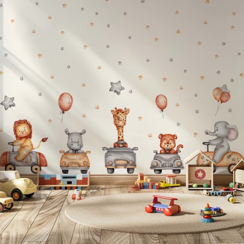 Safari Animal Auto Wall Decals- Large
