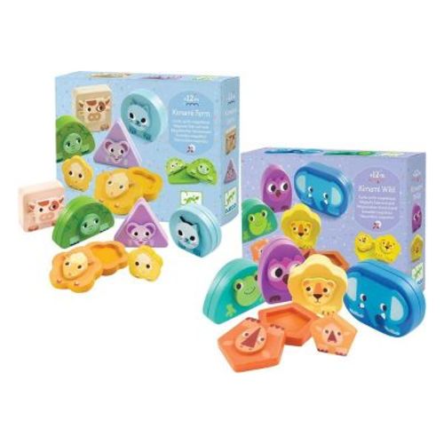 Djeco Magnetic Hide & Seek Animal Puzzles