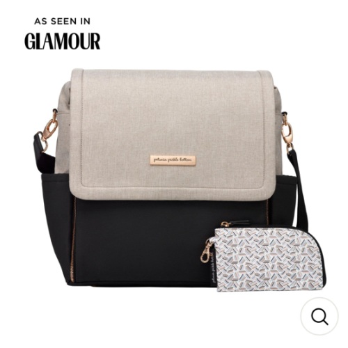 Boxy Backpack in Black/Sand