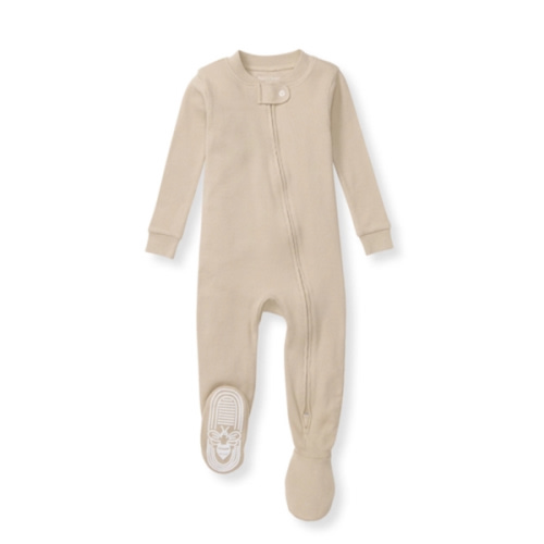 Solid Rib Organic Cotton Sleeper Hummus