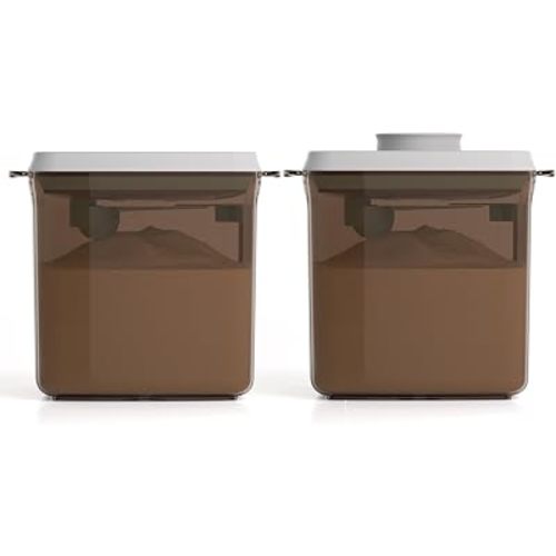 Baby Formula Container, 25oz Airtight Milk Powder Dispenser, Brown