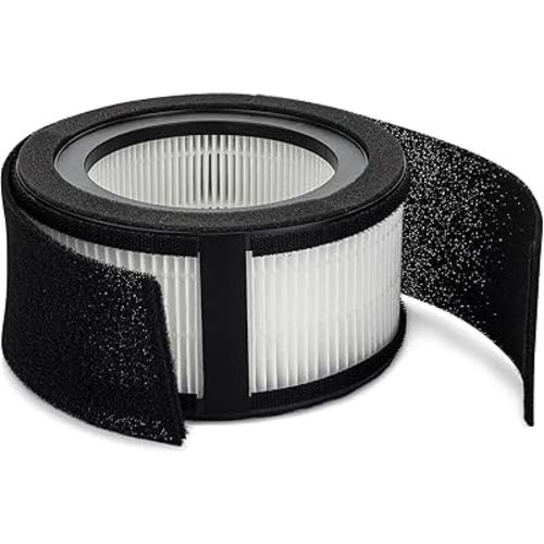 Crane Genuine Air Purifier Replacement Filter For Model EE-5067, HS-1944 HEPA Air Filter Replacement, Pack Of 1, 3-Stage Filtration For Better Indoor Air Quality