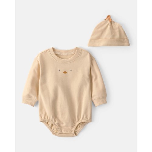 Baby Chick Bubble Romper & Hat Set - Yellow | Carter's 6 months