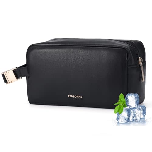 Freezable Lunch Bag,Small Lunch Bag,Insulated Snack Bag,Built-in Ice Packs to Keep Food Fresh,Small Cooler,Breastmilk Cooler,Suitable For Work and Travel（Black）