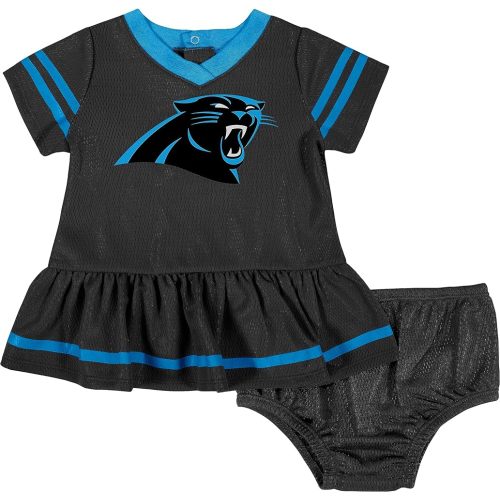 NFL Baby Girls' Dress & Diaper Cover, Carolina Panthers, 3-6 Months