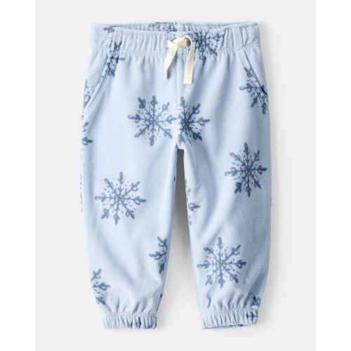 Baby Girl Snowflake Cozy Jogger Pant - Blue - OshKosh B'gosh | Carter's