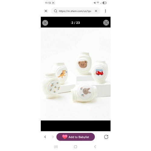 1pair Baby Crawling Knee Pads, With Embroidery Design, Anti-Slip Breathable Mesh Material, Suitable For 0-3 Years Old Infants For Crawling, Learning To Walk, Outdoor/Indoor Activities, And Slip Resistance Protection | SHEIN USA