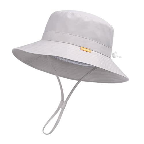 Baby Toddler Sun Hat,Boy Girl Summer UPF 50+ Foldable Beach Bucket Hat,Sun Hat for Kids Child