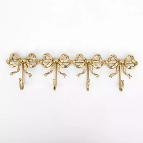 Gold Bows Wall Hooks | Kirklands Home