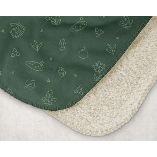 Hero of Time Fleece Sherpa Throw Blanket