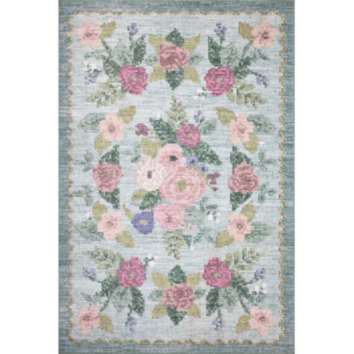 Rifle Paper Co. x Loloi Rosa Sky Area Rug & Reviews | Wayfair