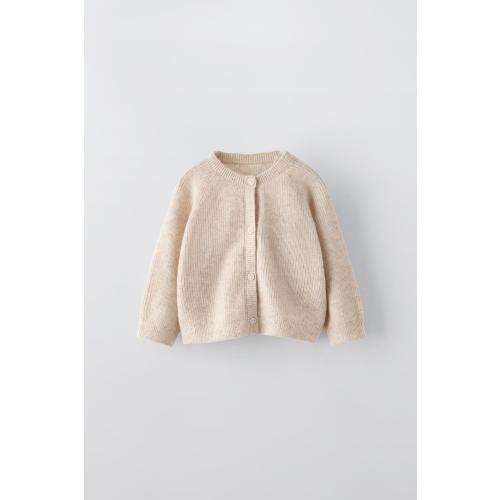 2 IN 1 WOOL AND CASHMERE BLEND CARDIGAN - Sand / Marl | ZARA United States
