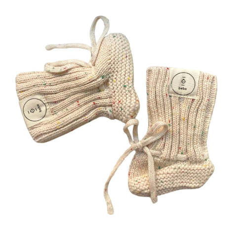 Organic Cotton Knitted Newborn Socks