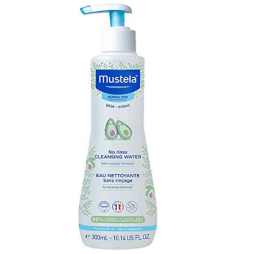 Mustela Baby Cleansing Water - No-Rinse Micellar Water - with Natural Avocado & Aloe Vera - for Baby's Face, Body & Diaper - 1 or 2-Pack - Various Sizes