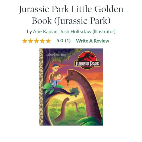 Jurassic Park Little Golden Book (Jurassic Park) by Arie Kaplan, Josh Holtsclaw, Hardcover | Barnes & Noble®