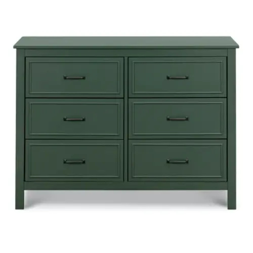 Charlie 6-Drawer Double Dresser - Forest Green