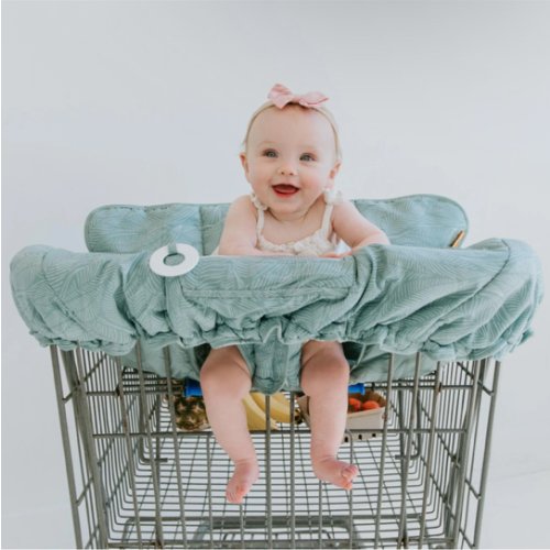 Baby Shopping Cart Cover | Sage Leaves