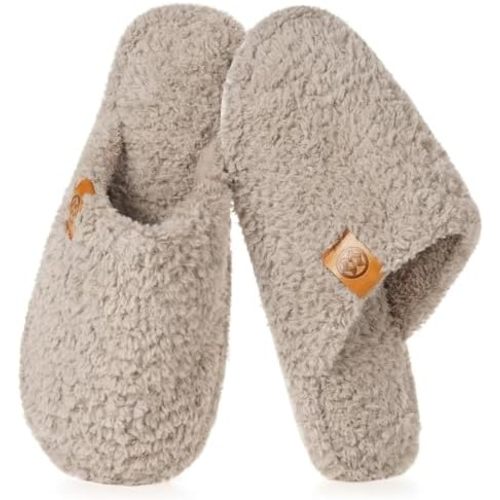 Dokela Women's Cozy Slippers Warm Fuzzy Slip On House Slippers