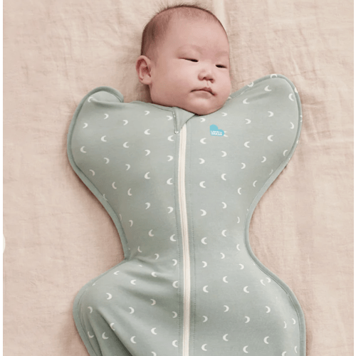 Swaddle Up™ 1.0 TOG Cotton Olive Moon