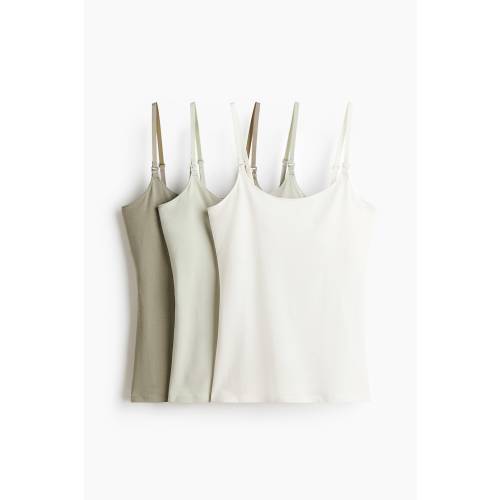 MAMA 3-PACK NURSING CAMISOLE TOPS