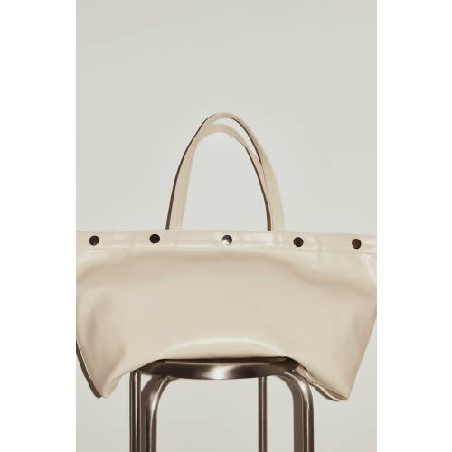 COATED CANVAS TOTE BAG