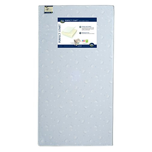 Serta Perfect Start Dual Sided Baby Crib Mattress & Toddler Mattress - Waterproof - Hypoallergenic - Premium Sustainably Sourced Fiber Core&nbsp; GREENGUARD Gold Certified – 7 Year Warranty - Made in USA