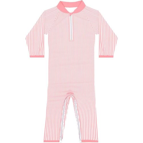 weVSwe Baby Girl Toddler Rash Guard Swimsuit Sun Protection Beachwear Zipper Bathing Suit 0-3 Years