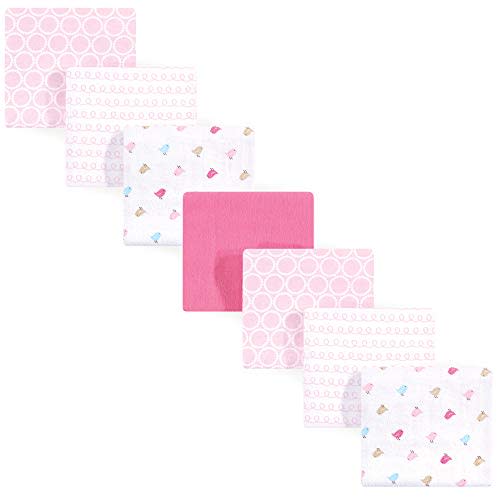 Luvable Friends Unisex Baby Cotton Flannel Receiving Blankets, Birdies 7-Pack, One Size