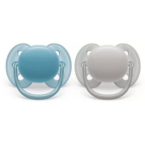 Avent Philips Ultra Soft Pacifier 6-18 Months - Beige/dawn, Blue/gray - 2pk